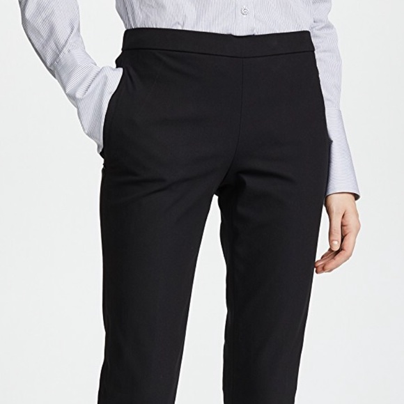 New! THEORY Linen Black Pants - Picture 3 of 7